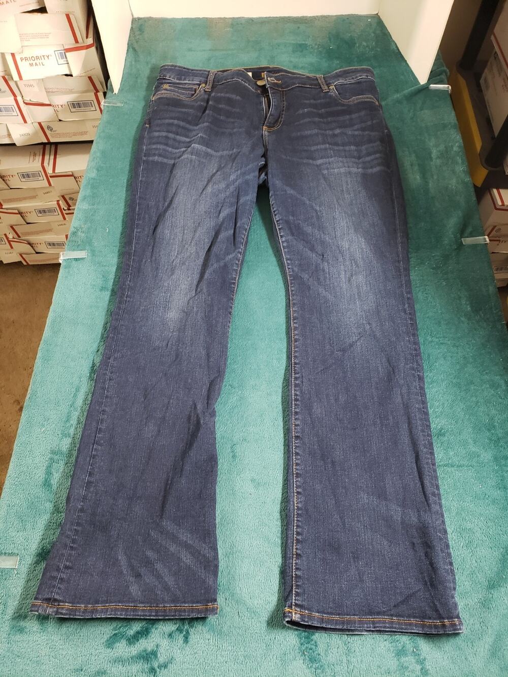 Kut from The Kloth Jeans Size 16 W Womens Blue Pants High-Rise Natalie Bootcut